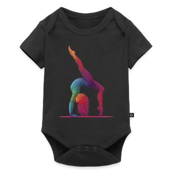 Gymnastics Gymnast Acrobatics Gymnast - Baby Premium short-sleeve bodysuit - black - Front