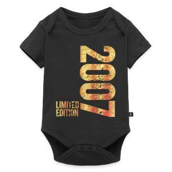 18th Birthday Boy Gift Limited Edition 2007 - Baby Premium short-sleeve bodysuit - black - Front
