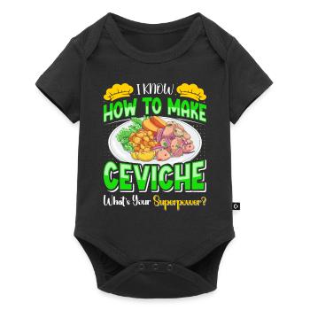 Seafood Peruvian Ceviche - Baby Premium Kurzarmbody - Schwarz - Vorne