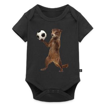 Hermelin - Baby Premium Kurzarmbody - Schwarz - Vorne
