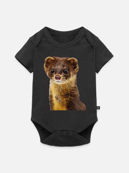 Wiesel - Baby Premium Kurzarmbody - Schwarz