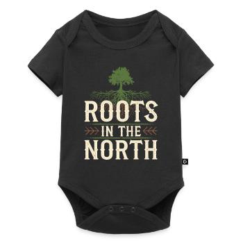 Scandinavian Aesthetics, Nordic - Baby Premium short-sleeve bodysuit - black - Front