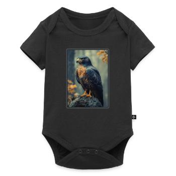 Faucon Faucon - Body à manches courtes Premium Bébé - noir - Devant