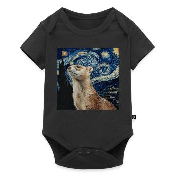 Hermelin - Baby Premium Kurzarmbody - Schwarz - Vorne