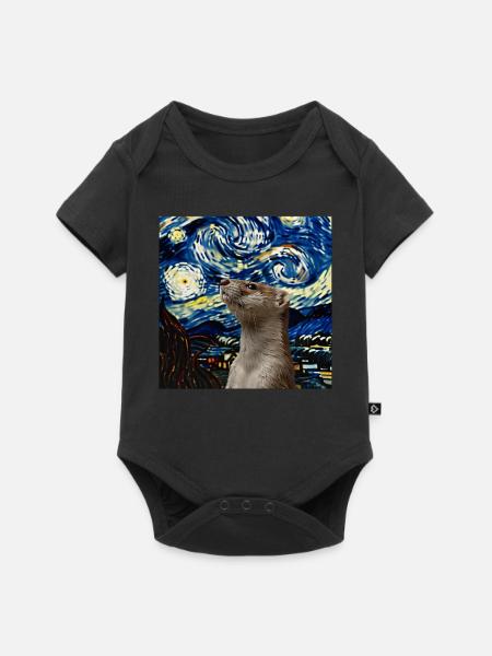 Wiesel - Baby Premium Kurzarmbody - Schwarz