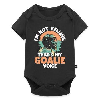 Hockey Goalkeeper Hockey Goalkeeper - Baby Premium short-sleeve bodysuit - black - Front