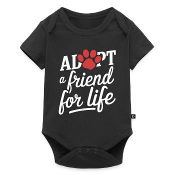 Freiwillige Tierrettung Animal Shelter Heroes - Baby Premium short-sleeve bodysuit - black - Front