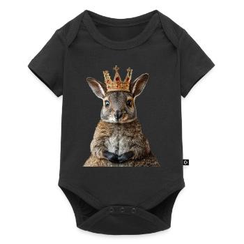 Wallaby - Baby Premium Kurzarmbody - Schwarz - Vorne