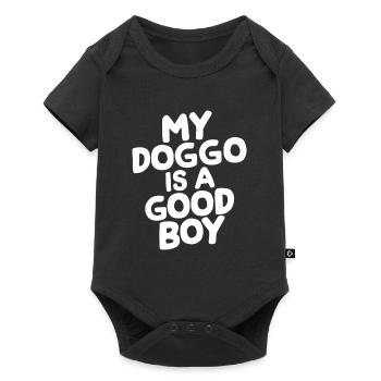 Dogs My doggo is a good boy - Baby Premium short-sleeve bodysuit - black - Front