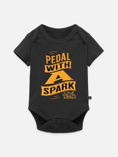 E-Bike E-Biker - Baby Premium Kurzarmbody - Schwarz