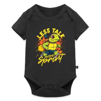Sprint Sprint Moins parler Plus Sprint - Body à manches courtes Premium Bébé - noir - Devant