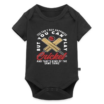You can't buy luck, but you can play cricket - Baby Premium short-sleeve bodysuit - black - Front