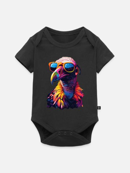Geier - Baby Premium Kurzarmbody - Schwarz