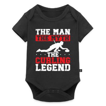 Curling, Curling, Curling, Curling, Curling - Baby Premium short-sleeve bodysuit - black - Front