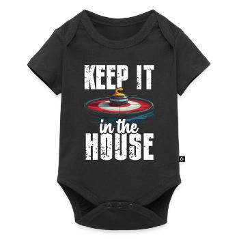 Curling, Curling, Curling, Curling, Curling - Baby Premium short-sleeve bodysuit - black - Front