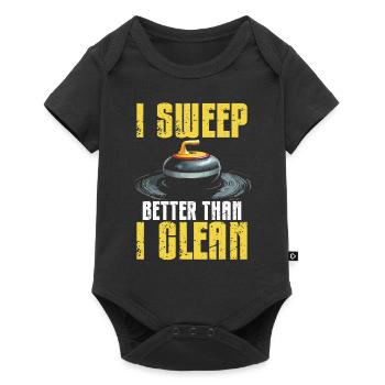 Curling, Curling, Curling, Curling, Curling - Baby Premium short-sleeve bodysuit - black - Front