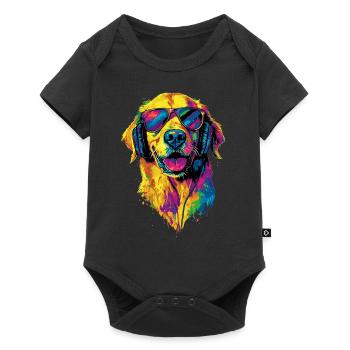 Golden Retriever Dog Dog Mom Dogs Lover - Baby Premium short-sleeve bodysuit - black - Front