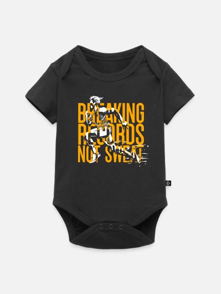 Sprint Leichtathletik Sprinten - Baby Premium Kurzarmbody - Schwarz