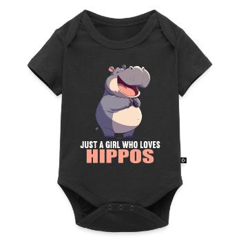 Hippopotamus Hippopotamus - Baby Premium short-sleeve bodysuit - black - Front