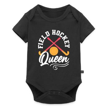Field hockey player Queen Pride - Baby Premium short-sleeve bodysuit - black - Front