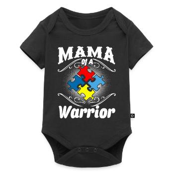 Autism Awareness Mama Of A Warrior Autism - Baby Premium short-sleeve bodysuit - black - Front