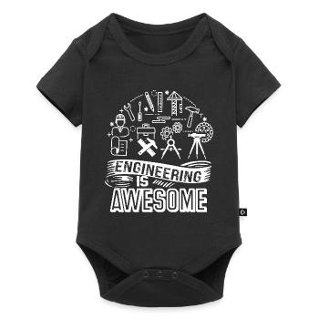 Engineer Engineering Is Awesome - Baby Premium short-sleeve bodysuit - black - Front