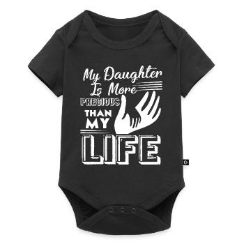My Daughter Is More Precious Than My Life - Baby Premium short-sleeve bodysuit - black - Front