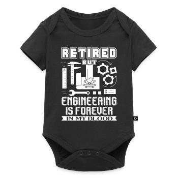 Engineer Engineering Is Forever In My Blood - Baby Premium short-sleeve bodysuit - black - Front