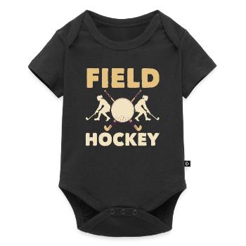 Hockey Player Field Sports Passion - Baby Premium short-sleeve bodysuit - black - Front