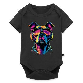 Pitbull Bulldog Pittie American Pitbull Terrier - Body à manches courtes Premium Bébé - noir - Devant