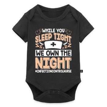 Caregiver Infection Control - Baby Premium short-sleeve bodysuit - black - Front
