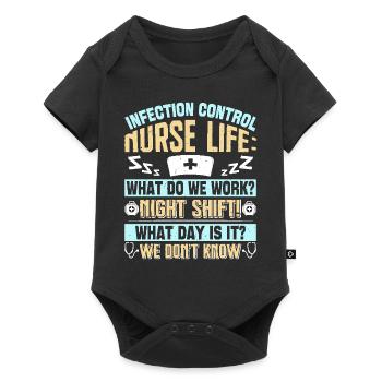 Caregiver Infection Control - Baby Premium short-sleeve bodysuit - black - Front