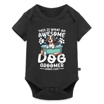 This Is What An Awesome Dog Groomer Looks Like - Baby Premium Kurzarmbody - Schwarz - Vorne