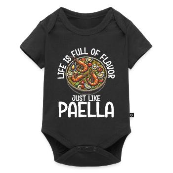 Paella Spanish cuisine Seafood - Baby Premium short-sleeve bodysuit - black - Front