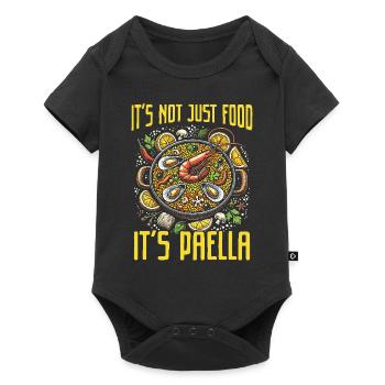 Paella Spanish cuisine Seafood - Baby Premium short-sleeve bodysuit - black - Front