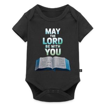 May the lord be with you - Baby Premium short-sleeve bodysuit - black - Front