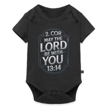 May the lord be with you - Baby Premium short-sleeve bodysuit - black - Front