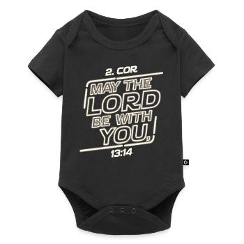 May the lord be with you - Baby Premium short-sleeve bodysuit - black - Front