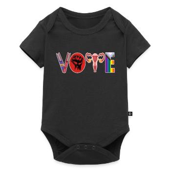 Feminist Rainbow LGBTQ Choice Solidarity - Baby Premium short-sleeve bodysuit - black - Front