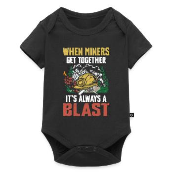 When Miners Get Together - Baby Premium Kurzarmbody - Schwarz - Vorne