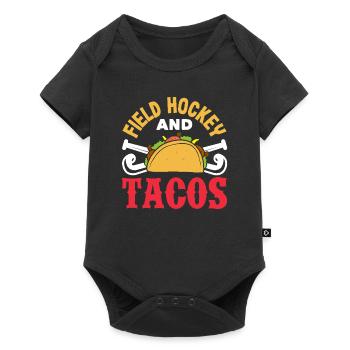Hockey Players And Tacos Love - Baby Premium short-sleeve bodysuit - black - Front