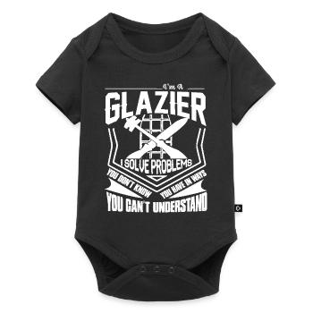 Glazier I Solve Problems - Baby Premium short-sleeve bodysuit - black - Front