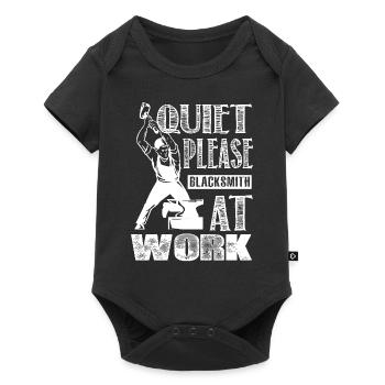 Quiet Please Blacksmith At Work - Baby Premium short-sleeve bodysuit - black - Front