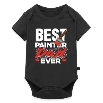Best Painter Dad Ever - Baby Premium short-sleeve bodysuit - black - Front