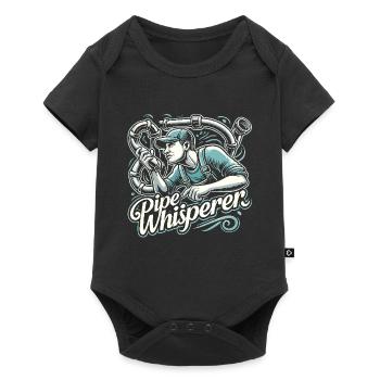 Pfeifenflüsterer - Baby Premium Kurzarmbody - Schwarz - Vorne