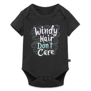 Météo fantaisiste, Nuages fantaisistes, Drôle - Body à manches courtes Premium Bébé - noir - Devant