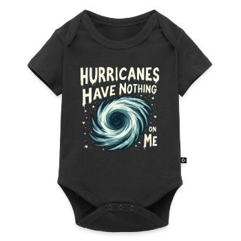 Météo fantaisiste, Nuages fantaisistes, Drôle - Body à manches courtes Premium Bébé - noir - Devant