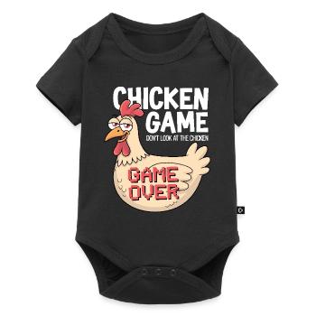 Chicken Game Don't Look At The Chicken Game Over - Baby Premium short-sleeve bodysuit - black - Front