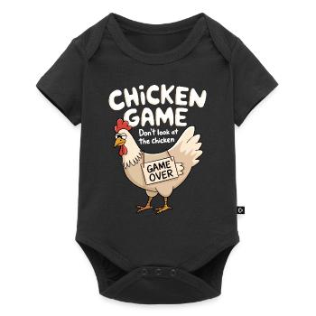 Chicken Game Don't Look At The Chicken - Baby Premium short-sleeve bodysuit - black - Front