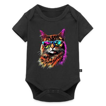 Savannah Cat Cat Mom Cute Serval Leopard Cats - Baby Premium short-sleeve bodysuit - black - Front